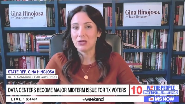 Democratic Nominee for Texas Governor Gina Hinojosa: ‘Texans Are Big Mad About Data Centers in Rural Texas’