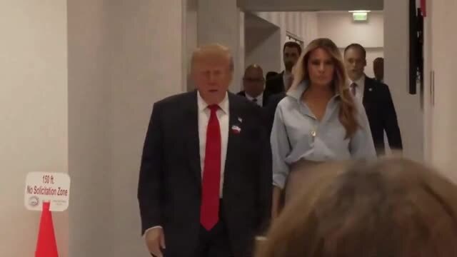 POTUS and FLOTUS Vote in Palm Beach