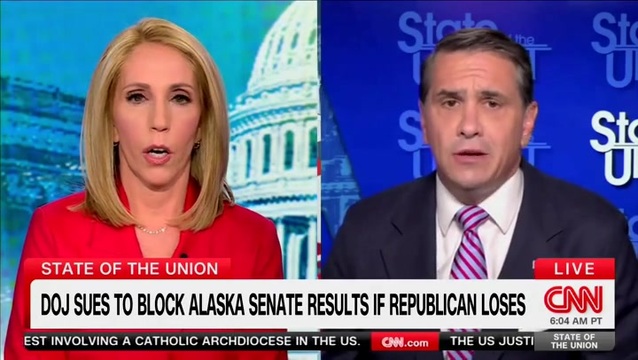 CNN’s Bash Spars with AG Blanche Amid Plan to Sue Alaska Over Senate Results, Reminds Him of the Constitution Article 1, Section 4
