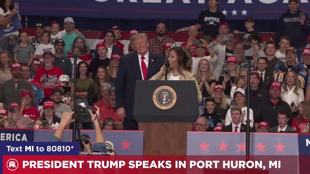 Nicki Minaj Leads Michigan MAGA Crowd to a ‘We Love Trump’ Chant