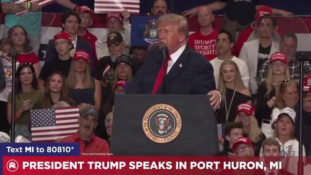 Trump Tells Crowd to Vote Republican