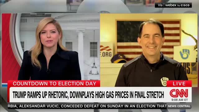 Fmr. Wisc. Gov. Scott Walker: Trump Saying He Doesn’t ‘Give a Damn’ About High Gas Prices Is Not the Right Final Midterm Pitch