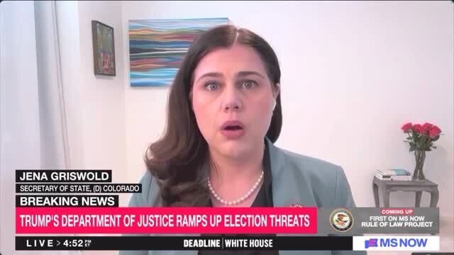 Jena Griswold: Trump Is ‘Laying the Groundwork to Reject the Results’ of the Midterm Elections