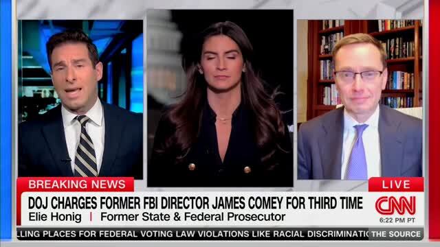 Elie Honig: DoJ Appears to Sabotage Their Third Attempt to Indict James Comey