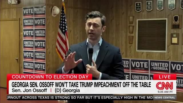 Sen. Jon Ossoff: Trump’s ‘Misconduct Has Already Exceeded Any Prior Standard for Impeachment’