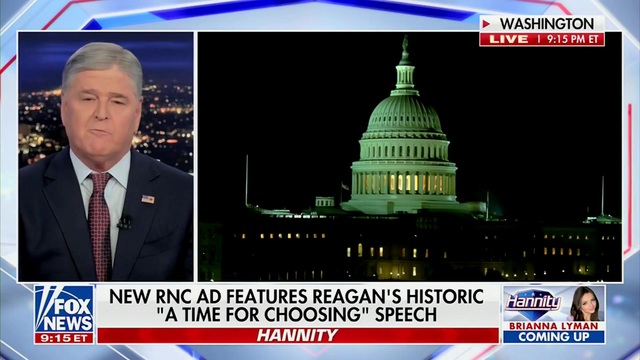 Hannity Features RNC Ad Splicing Reagan’s ‘A Time For Choosing’ Video with Clips of Newsom, El-Sayed and Talarico