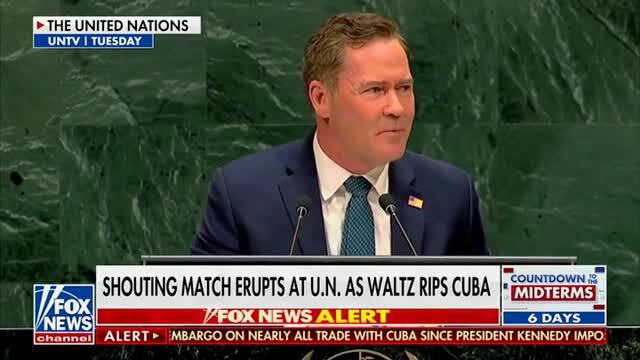 Mike Waltz: A Couple of Cuban Thugs That They Call Diplomats Tried to Bully the U.N. Clerk into Cutting My Microphone