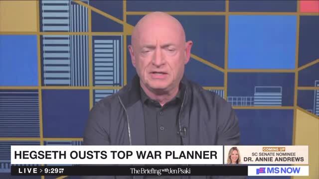 Mark Kelly: Pete Hegseth and Donald Trump Are Firing People Because They Don’t Seem Them as ‘Sufficiently Loyal’