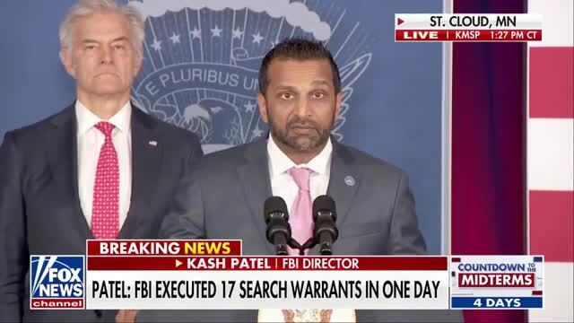 FBI Dir. Kash Patel Says Suspects Attempted to Defraud $41M in Taxpayer-Funded Money: They Thought They Could Get Away with Their Crimes